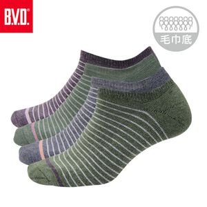 【BVD】低口直角細紋男襪<灰藍>B255 男襪 短襪