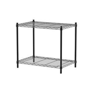 【Y HOUSE】70x45x60cm Lightweight Two-layer Iron Rack Iron Rack Shelf - Painted Black