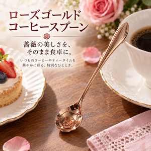 【HIYASU日安工坊】玫瑰金咖啡杓玫瑰