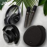 【JODIO】K2 藍芽行動KTV耳機豪華組 雙入 (酷黑色/奶茶色/黑+奶茶色) 無線麥克風 K歌 耳罩 行動KTV 卡拉OK, , large