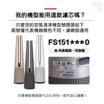 蟎著媽 適用 LG 樂金 風革機 AeroTower  FS151PBF0 FS151PSF0 FS151PWE0 空氣清淨機 濾網, , large