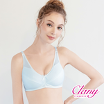 可蘭霓Clany 台灣製無痕透氣排汗無鋼圈ABC罩杯學生無感內衣 少女成長型涼感 6989-51 藍, , large
