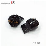 【PA LED】1156 平角 對角 斜角 T20 7440 單芯 轉接 T10 T15 方向燈 倒車燈 轉接座 轉接頭, , large