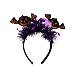 【Halloween萬聖派對】南瓜蝙蝠金蔥髮箍 1入