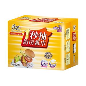 春風一秒抽抽取式廚房紙巾FSC