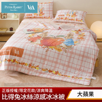 【PETER RABBIT 比得兔V&A博物館】田園系列 冰絲涼感冰冰被 ｜單人、雙人尺寸｜正版授權｜涼被｜冰冰被｜透氣親膚｜夏季降溫寢具｜多款花色, , large