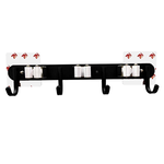  7-Nice Aluminum Surprise Four Hook Three Clamp Tool Rack, , large