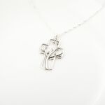 【Angel & Me】Tree of Life Cross 925 sterling silver necklace Christmas gift, , large