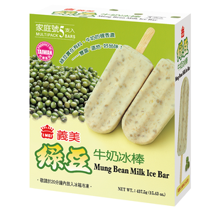 義美綠豆牛奶冰棒87.5gx5