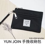 【YUN JOIN 】Travel 日系織面多功能手挽收納包-灰色 萬用包 手拿包 手挽包 化妝包 隨手包 錢包, , large