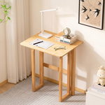 【AOTTO】免組裝實木多功能折疊桌-60公分(TA-020), , large