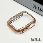 【山水之寶】Apple Watch 4/5/6/SE1/SE2/SE3 40mm保護殼 閃鑽電鍍邊框保護殼, 玫瑰金, large