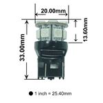 【PA LED】7440 單芯 T20 13晶 SMD LED 39晶體 日行燈 小燈 方向燈 倒車燈 後霧燈 尾燈, , large
