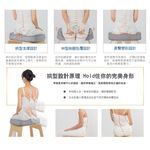 【旭】日本旭川AIRFit氧活力進階版人體工學護脊腰靠坐墊組 透氣坐墊 腰靠墊 椅子靠墊 辦公 電腦椅 護腰墊, , large