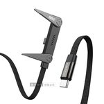 240W 超大功率 USB-C To USB-C 自帶鋅合金支架傳輸充電線 快充編織線 手機/平板/筆電(150cm), , large