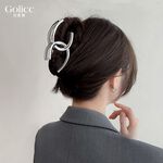 【Gulicc 】古莉可 髮夾 雙C抓夾 金屬夾, , large