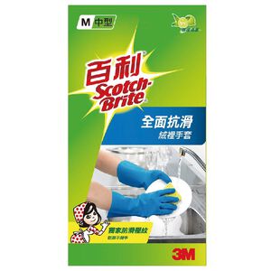 3M 百利全面抗滑絨裡手套-中型