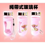 GS MALL 台灣製造 一組2入 400cc 咕咕貓玻璃水杯 咕咕貓水瓶 玻璃水杯 馬克杯 玻璃水壺 冷水壺 隨身杯, , large