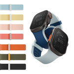 【山水之寶】UNIQ Apple watch 44/45/49/S10 46/S11 46mm錶帶Revix 4th雙色矽膠磁吸錶帶, , large