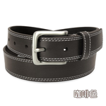 【CH-BELT 銓丞皮帶】時尚造型皮帶 雙車線 中性男女皮帶腰帶(黑/咖), , large