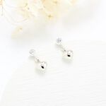 【Angel & Me】Love Heart s925 sterling silver earrings (changeable ear clips) gift, , large