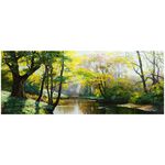 【御畫房】秘境 國家一級畫師手繪油畫60&times;120cm(VF-30), , large