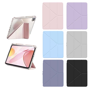 【山水之寶】iPadAir11吋M2- M4(2024-2026版)Air4/5代、Pro3/4代冰晶款三角折＋Y折內置筆槽保護套