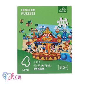 【Warmlove】Seed Village 兒童益智拼圖 第四階段 FUN玩遊樂園