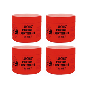【Lucas 澳洲木瓜霜】澳洲Lucas Papaw萬用木瓜霜75g(平行輸入) 4入 效期2027.01/31