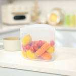 【韓國 SiliPot】鉑金矽膠料理儲存袋(XL)-1入 (可微波 熱水 儲存食物 熱湯 生鮮食品 水果), , large