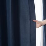 【既成品】 2片1組 窗簾 時尚單寧 寬100 高165/210/240cm 台灣製 素色窗簾 牛仔布 可水洗, , large