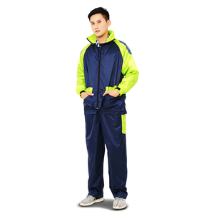 [TDN] Fengxing Racing Two-Piece Raincoat (Sports Raincoat ES4302) Navy Blue Size XL