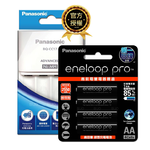 【Panasonic 國際牌】BQ-CC17 智控 4 槽電池充電器 + eneloop pro 鎳氫充電電池 (3號4入), , large