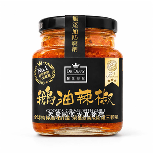 [天農國]醫生日記鵝油辣椒醬350g*1玻璃罐