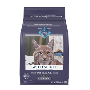 【Blue Buffalo藍摯】原野精靈 去骨雞肉無穀配方0.6磅 成貓飼料 貓乾糧(貓糧/貓飼料)