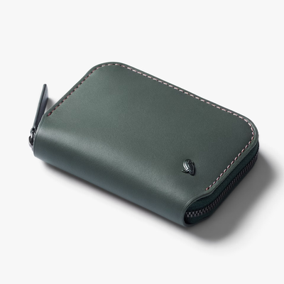 Bellroy Folio Mini 小錢包 卡片收納包 拉鍊包 零錢包 優質皮革(森沼綠）-WFMA