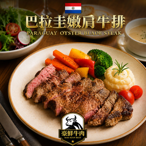 豪鮮牛肉 南美天然草飼嫩肩牛排2片(100g&plusmn;10%/片)_任選