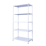 【Y HOUSE】90x45x180cm 5-layer hole-free iron plate storage rack rack iron rack - paint white, , large