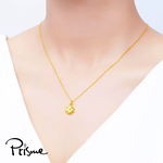 【Prisme Gold】黃金項鍊 鏤空幸運四葉草 黃金鍊墜項鍊 (金重：約0.08錢&plusmn;0.03), , large