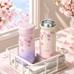 【虎米Hoomey】櫻花迷你口袋 保溫杯 316不鏽鋼 咖啡杯 輕量隨身杯 350ML(直飲口), , large