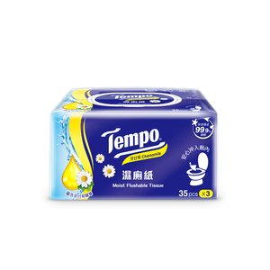 Tempo Moist Flushable Tissue