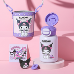 【hababy環安家居】杯具熊 Kuromi 庫洛米雙飲保溫杯✨正版三麗鷗學生斜背保溫壺600ml, , large
