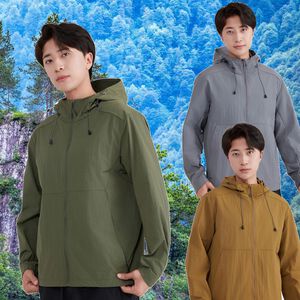 杜戛地202417山系風格原紗防曬輕薄外套～兩側口袋有拉鍊、微皺風格最拉風