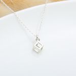 【Angel & Me】Cube s925 sterling silver necklace Valentine Day gift, , large