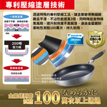 【日本竹原】日本製霞星空銀IH不沾平底鍋30cm(含蓋)可用金屬鏟/不挑爐具, , large