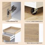 【HomeMax】Calin 卡琳置物櫃/沙發邊桌/文件櫃/檔案櫃/活動櫃/床頭櫃/免運費/台灣生產/D01-007WH, , large