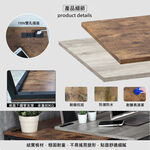 【HomeMax】復古木紋工作桌/120&times;60cm/附插座/抽屜/辦公桌/電腦桌/書桌/工業風/ ★台灣製造●＜TKY-003＞, , large