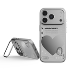 【HIPPORIZZ】iPhone 17 Pro Mirra鏡⾯磁吸⽀架殼 愛心, , large