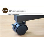 雙層電腦桌 書桌 可移動學習桌 工作桌 辦公桌 PC305, 胡桃木色, large