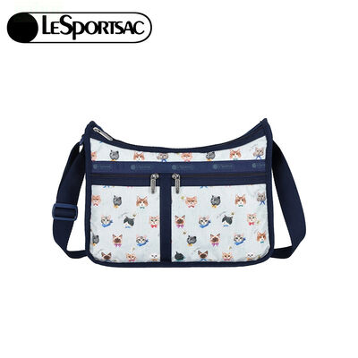 LeSportsac Deluxe Everyday Bag 奢華斜背包 送禮-晴空貓語